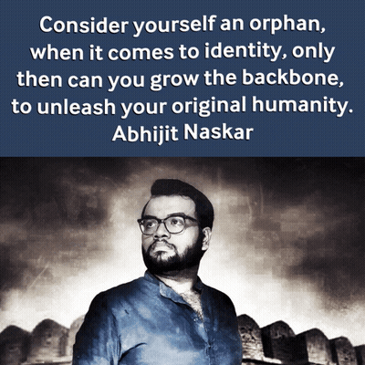 Quote By Abhijit Naskar Above Man With Glasses GIF