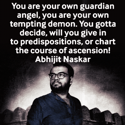 Quote By Abhijit Naskar On Black And White Photo GIF