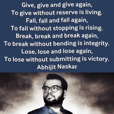 Quote By Abhijit Naskar On Poster GIF