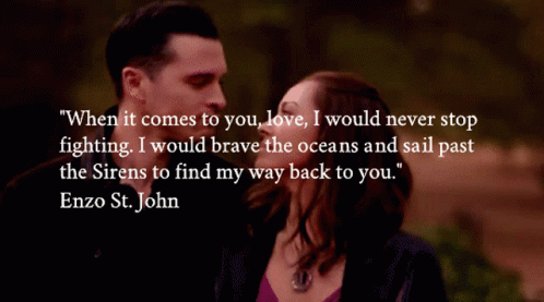 Quote From Enzo St. John In Front Of Man And Woman GIF