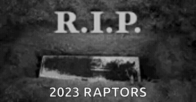 R.I.P. 2023 Raptors Coffin GIF