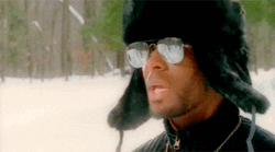 R Kelly Blank Stare In Snow GIF