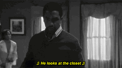 R Kelly Monochromatic Hiding In Closet GIF