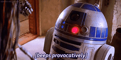R2D2 Beeping Provocatively GIF