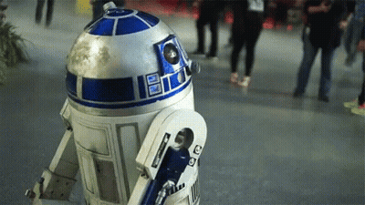 R2D2 In Crowd GIF