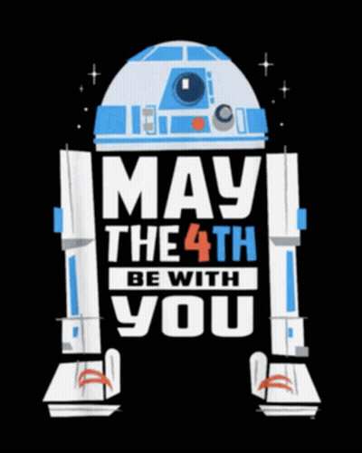 R2D2 May The 4Th Be With You GIF