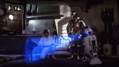 R2D2 Robot With Blue Light GIF