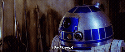 R2D2 Saying Sad Beep GIF