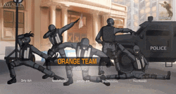 R6 Orange Team Dancing Man GIF