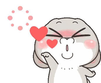 Rabbit Blowing Kiss GIF
