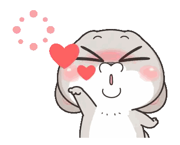 Rabbit Blowing Kiss With Heart Eyes Sticker