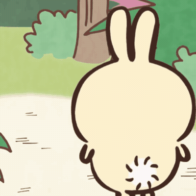 Rabbit Butt With Circle GIF