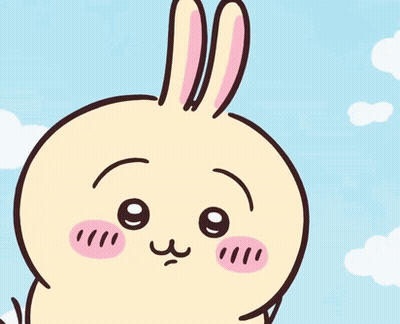 Rabbit Cartoon With Comb On Head GIF