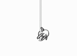 Rabbit Doodle Pole Dancing GIF