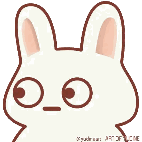 Rabbit Drawing Art Of Yudine Sticker