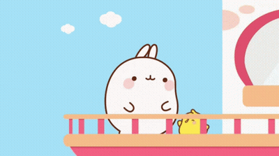 Rabbit Holding Yellow Chicken GIF