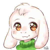 Rabbit In Green Sweater Sticker
