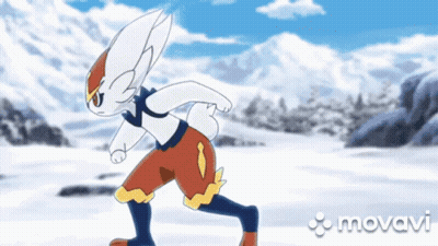 Rabbit Running In Snow With Movani GIF