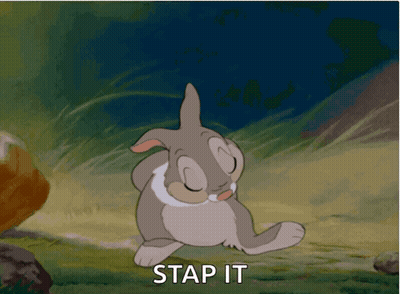 Rabbit Saying Stap It GIF