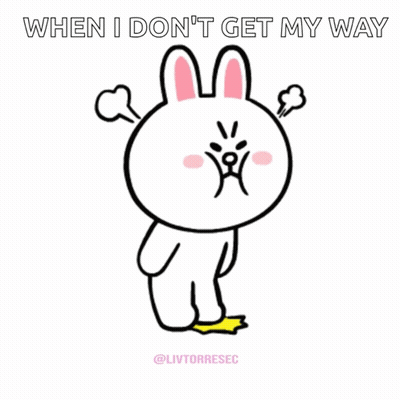 Rabbit Saying When I Don't Get My Way GIF