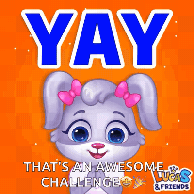 Rabbit Saying Yay GIF