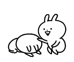 Rabbit Sitting Next To Turtle Sticker