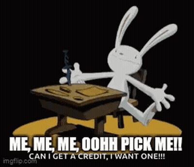 Rabbit Sword Me Me Me Oohh Pick Me GIF