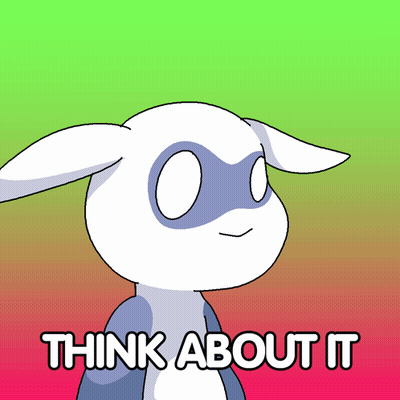 Rabbit Thinking About It GIF