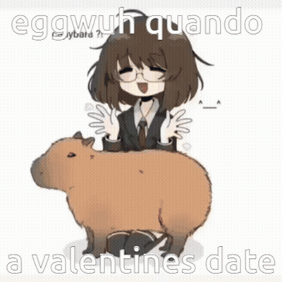 Rabbit With Eggwuh Quando A Valentines Date GIF