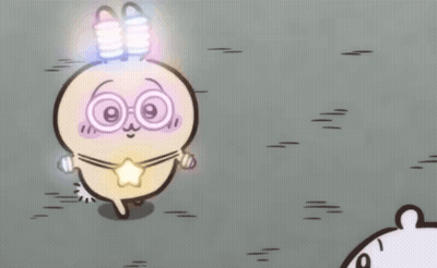 Rabbit With Light Bulb On Head GIF