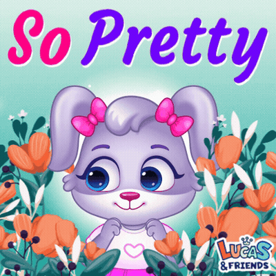 Rabbit With Pink Bow Lucas And Friends GIF