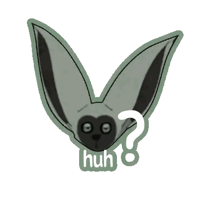 Rabbit With Question Mark Huh Sticker