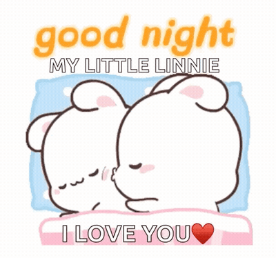 Rabbits Laying Good Night My Little Linnie I Love You GIF