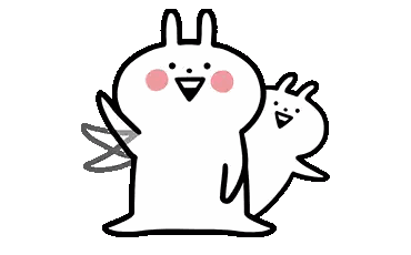 Rabbits Standing Next To Each Other Sticker