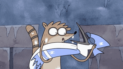 Raccoon Holding Raccoon With Lightning Bolt GIF