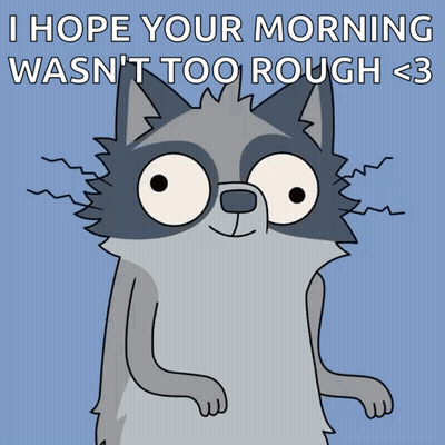 Raccoon Thumbs Up Hoping Morning Wasn't Too Rough GIF