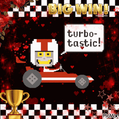 Race Car Big Win Turbo Tastic GIF
