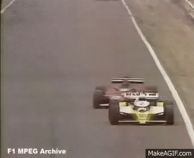 Race Car Cornering With Smoke GIF
