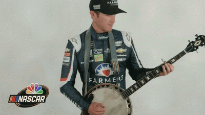 Race Car Driver Waving Flag Happy 4Th Of July NASCAR GIF