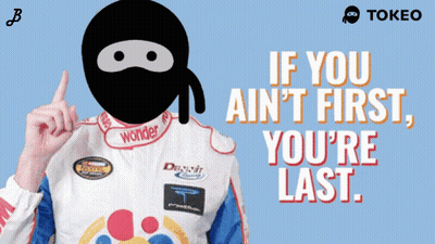 Race Car Driver With Ninja Mask Says If You Ain't First You Last GIF