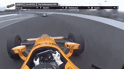 Race Car Driving On Track GIF