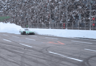 Race Car Driving With Smoke GIF