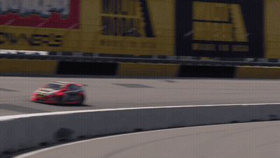 Race Car Going Around Curve Saying Chase GIF