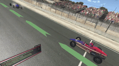 Race Car Number 10 GIF