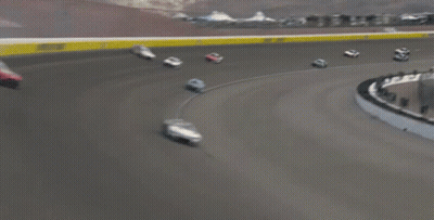 Race Car Number 14 Going Around Curve GIF