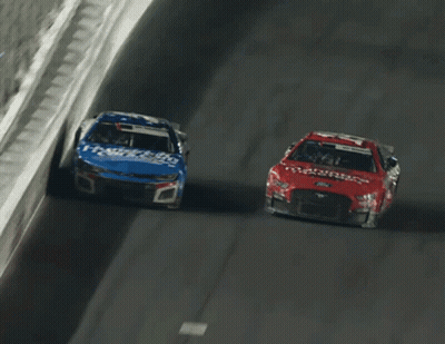 Race Car Number 14 Going Down Track GIF