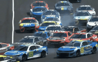 Race Car Number 15 Driving GIF