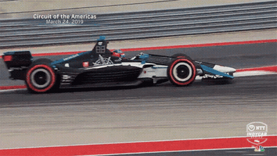 Race Car On Circuit Of The Americas GIF