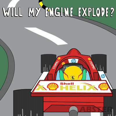 Race Car Saying Shell Helix GIF