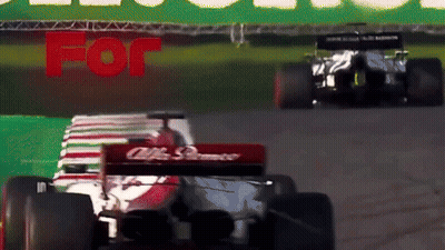 Race Car With Alfa Romeo GIF